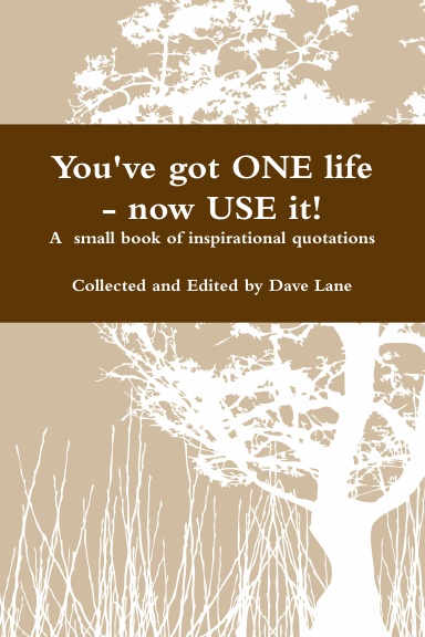 You've got ONE life - now USE it!