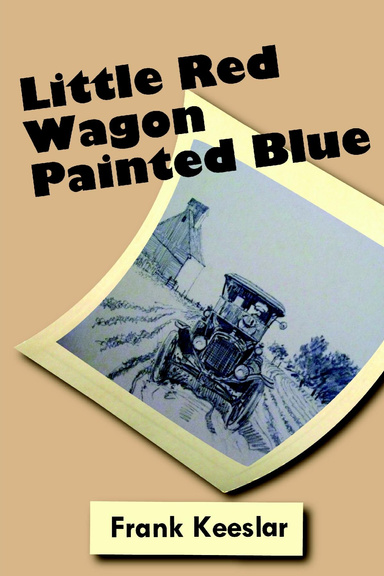 Little Red Wagon Painted Blue