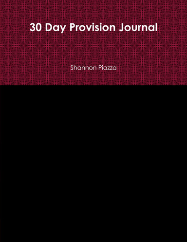 30 Day Provision Journal