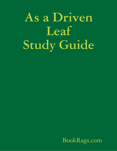 As a Driven Leaf Study Guide