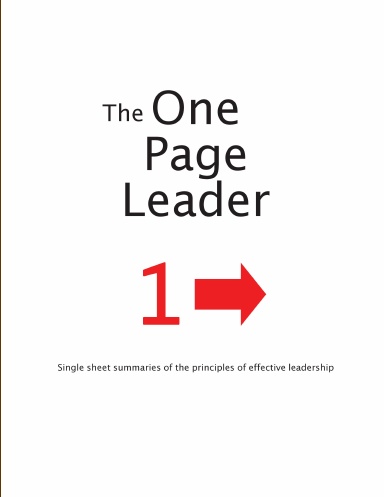 The One Page Leader