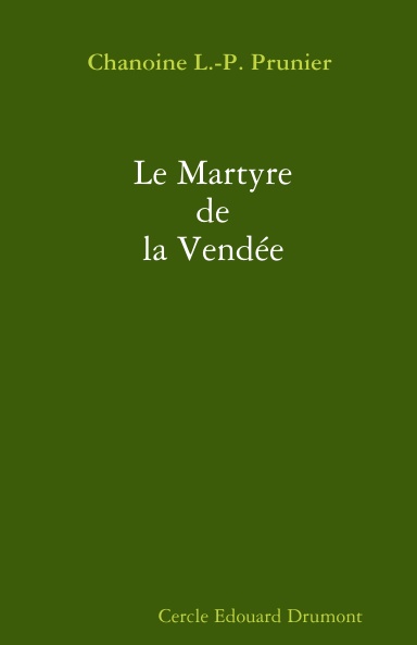 Le Martyre de la Vendée