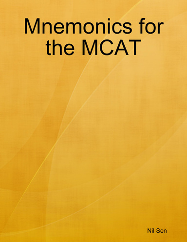 Mnemonics for the MCAT