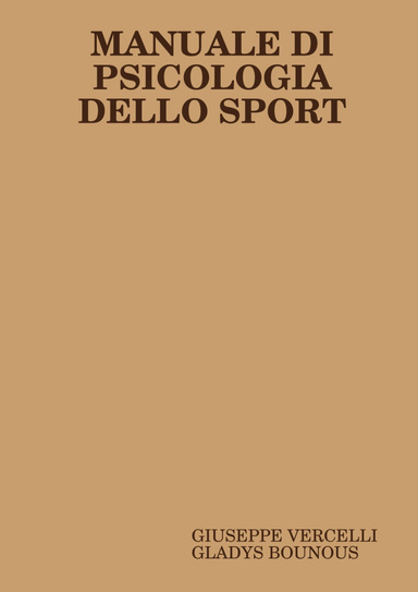 MANUALE DI PSICOLOGIA DELLO SPORT