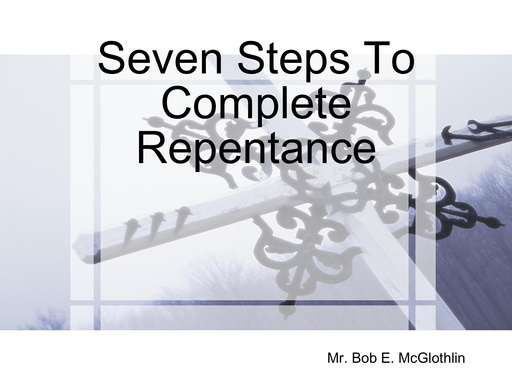 Seven Steps To Complete Repentance