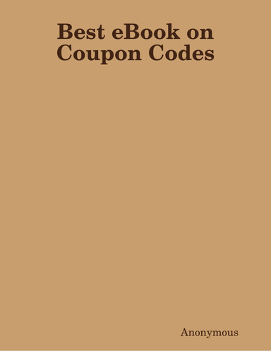 Best eBook on Coupon Codes