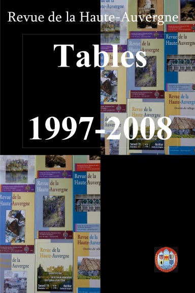 Revue de la Haute-Auvergne Tables 1997-2008