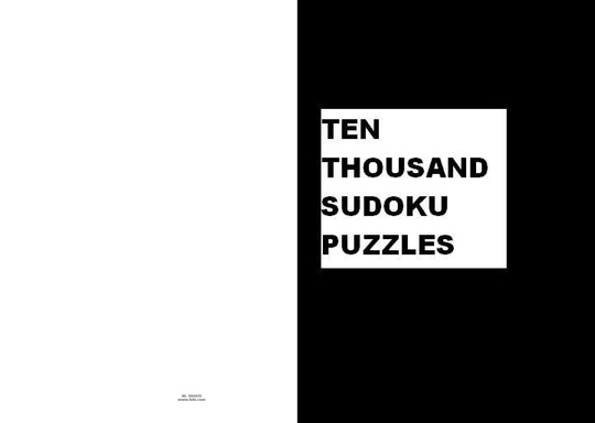 Ten Thousand Sudoku Puzzles