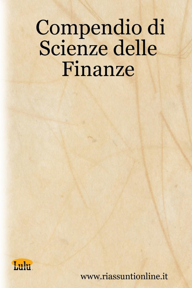 Compendio di Scienze delle Finanze