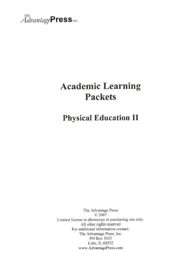 Physical Education Notebook 2