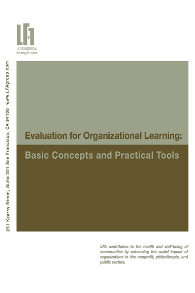Evaluation for Organizational Learning