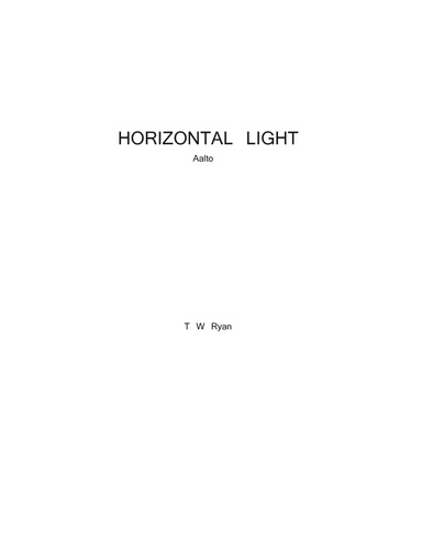 Horizontal Light: Aalto
