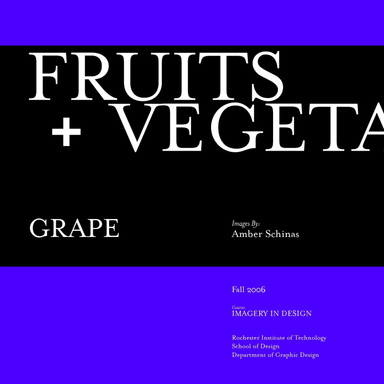 Fruits and Vegetables- Grape