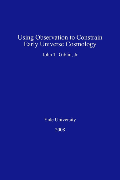 Using Observation to Constrain Early Universe Cosmology