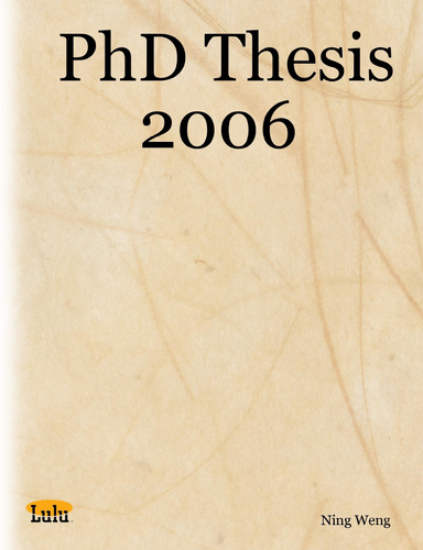 PhD Thesis 2006