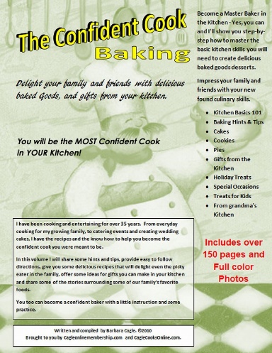 Confident Cook  Baking