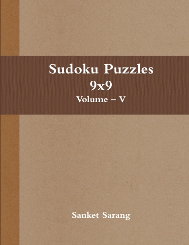 Sudoku Puzzles 9x9 Vol – V