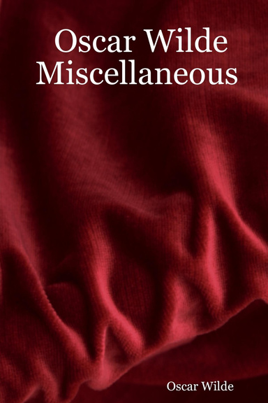 Oscar Wilde Miscellaneous