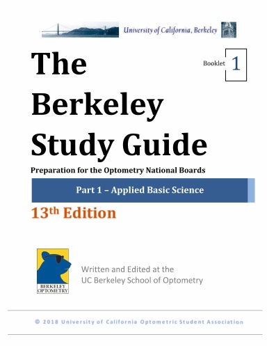 Berkeley Study Guide Part I Book 1 (2018)