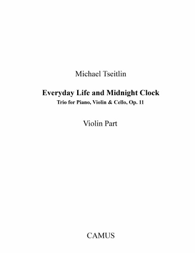Everyday Life and Midnight Clock Trio, Violin Part