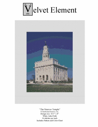 "The Nauvoo Temple" Cross-Stitch Pattern