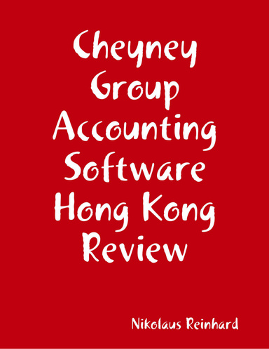 Cheyney Group Accounting Software Hong Kong Review