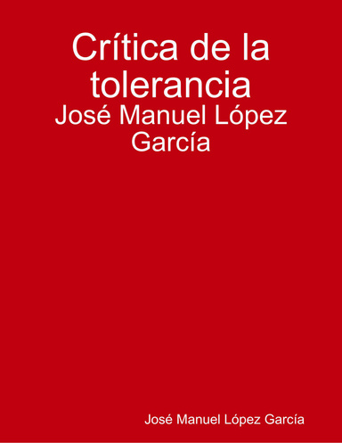 Crítica de la tolerancia
