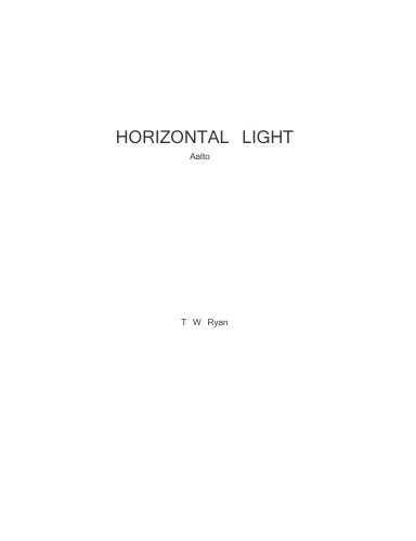Horizontal Light: Aalto