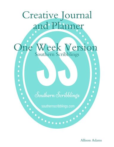 One Week Southern Scribblings Creative Journal and Planner