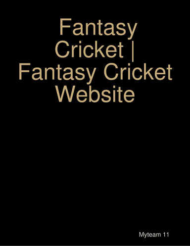Fantasy Cricket | Fantasy Cricket Website