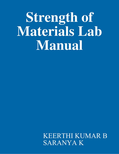 Strength of Materials Lab Manual