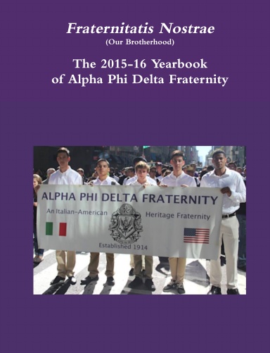 Alpha Phi Delta Yearbook 2015-16 (Black and White, Hardcover)