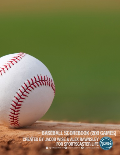 Sportscaster Life Baseball Scorebook (200 Games)