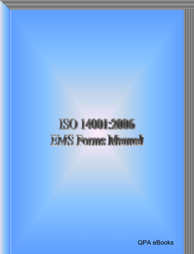 ISO 14001 Envirornmental Forms Manual