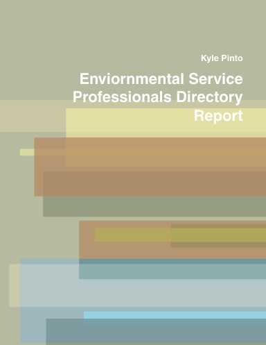 Enviornmental Service Professionals Directory Report