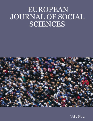 EUROPEAN JOURNAL OF SOCIAL SCIENCES