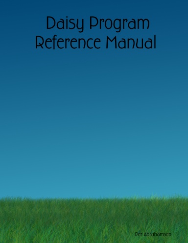 Daisy Program Reference Manual