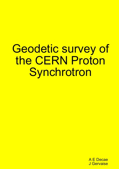 Geodetic survey of the CERN Proton Synchrotron