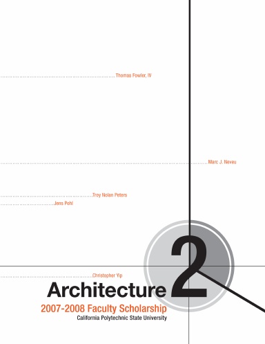 Architecture 2007-2008 Faculty Scholarship