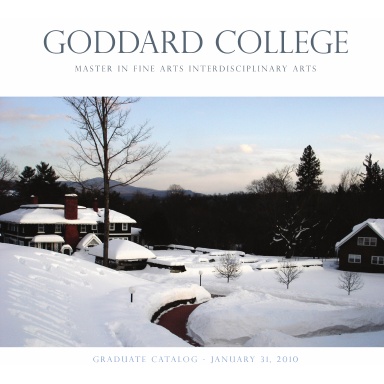 Goddard College Master In Fine Arts Interdisciplinary Arts Graduate Catalog