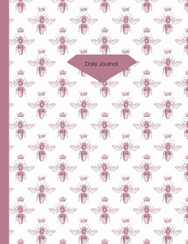 365 Daily Journal - Queen Bee 11"x 8.5" Paperback Dated Perpetual Annual Planner 370 pages