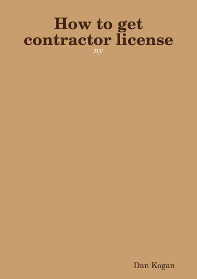 How to get contractor license: ny