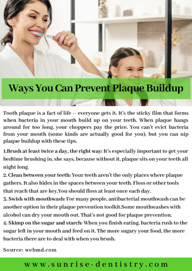 Ways You Can Prevent Plaque Buildup