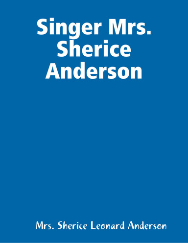 Singer Mrs. Sherice