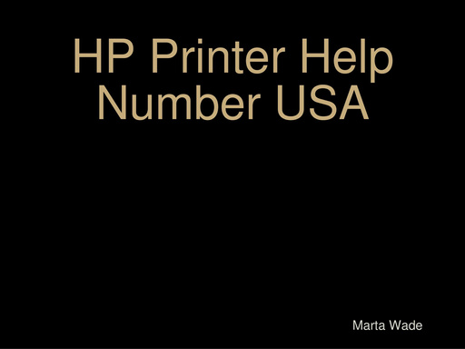 HP Printer Help Number USA