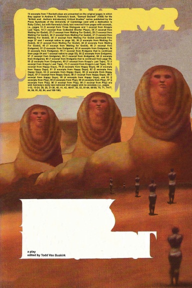 74 excerpts from 7 Beckett plays are presented on the original pages in which they appear in Andrew K. Kennedy's book, "Samuel Beckett" (1989) for the "British and Authors Introductory Critical Studies" series published...