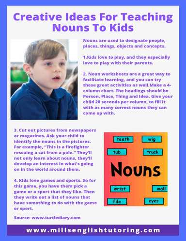 Creative Ideas For Teaching Nouns To Kids