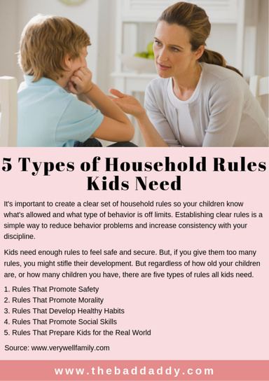 5 Types of Household Rules Kids Need