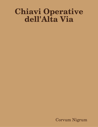 Chiavi Operative dell'Alta Via