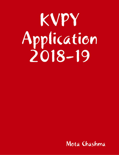 Kvpy Application 2018-19